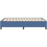 Box Spring Krevet Plava Mali Dvostruki Korduroj Tkanina | shoptok.hr