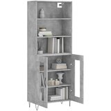  Visoka komoda siva betona 69,5x34x180 cm od konstruiranog drva | shoptok.hr