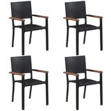  5-dijelni vrtni blagovaonski set crni | shoptok.hr