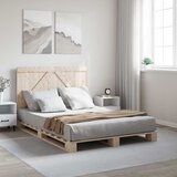  Okvir za krevet s uzglavljem 140x200 cm od masivne borovine | shoptok.hr