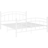 The Living Store Posteljni okvir bel kovinski 140x200 cm - Posteljni Okvir, (21530233) | Shoptok.si