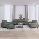  4-dijelni set sofa tamnosivi od tkanine | shoptok.hr