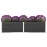 Visoka greda 250x50x91 cm WPC siva, (20693299)