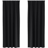  Zavjese za blackout s prstenovima 2 pcs Crna 260 x 140 cm | shoptok.hr