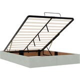  Otomanski krevet s madracima svijetlosivi 140x190 cm baršunasti | shoptok.hr