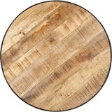  Stolić za kavu crni 68x68x36 cm od grubog masivnog drva manga | shoptok.hr