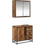  Set namještaja za kupaonicu 2 pcs Staro drvo Konstruirano drvo | shoptok.hr