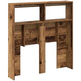 Ormarić za uzglavlje s LED svjetlima staro drvo 100x17x102 cm | shoptok.hr