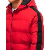 Edoti Men's quilted winter jacket - red | Shoptok.si