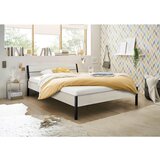 Livetastic futonska postelja 140 cm x 200 cm , kovina, leseni material bela Cene