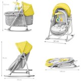 Kinderkraft stolica za ljuljanje 5U1 unimo up yellow KBUNIMUPYEL0000