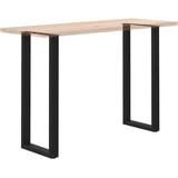  Noge za barski stol U-oblika 2 kom Crne 40 x (110-111) cm Čelik | shoptok.hr