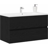  Kupaonski ormarić za sudoper Crni hrast 80 x 38,5 x 45 cm | shoptok.hr