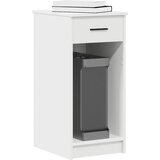 Furnova Računalniški stolp s predalom bela 40x33x60 cm, (21925420) | Shoptok.si