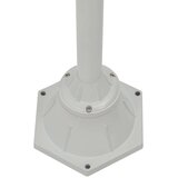 vidaXL vrtna dvostruka stupna svjetiljka od aluminija E27 220 cm bijela | shoptok.hr