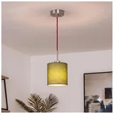 LED luster na sajli NUBILA 1xE27/60W/230V prečnik 14 cm crvena/zelena