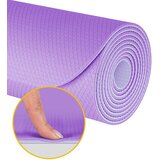 Rebel ACTIVE Strunjača prostirka za jogu, pilates i fitnes 183x61 cm debljina 4 mm TPE ljubičasta RBA-3157-2PU | Eponuda.com