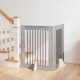  Vrata za pse s postoljem 2 pcs Siva sonoma 80 x 100 cm | shoptok.hr