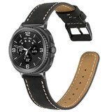 INF Pašček iz umetnega usnja z zaponko, združljiv z uro Samsung Galaxy Watch 8 (40/44/46) – zračen, odporen proti znoju, 20,5 cm x 2,2 cm Black, (5000264152) | Shoptok.si