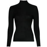 Only Puloverji ONLKAROL L/S ROLLNECK PULLOVER KNT NOOS Črna