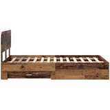  Krevetna konstrukcija Staro drvo 120 x 190 cm Konstruirano drvo Smeđa 190 x 123 x 90 cm | shoptok.hr