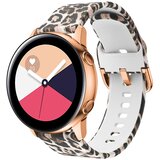 Cadorabo silikonski zapestni pas 20mm združljiv s samsung galaxy watch 42 mm/3/4/5 v tiskanem oblikovanju leopard - nadomestni trak za huawei watch 2, (20616055) | Shoptok.si