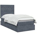  s madracem i skladištem Tamnosiva 100 x 200 cm Baršun | shoptok.hr