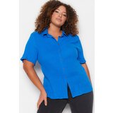 Trendyol Curve Plus Size Shirt - Blue - Relaxed fit Cijene