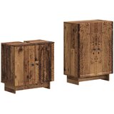  Set kupaonskih ormara od 2 dijela EDE Staro drvo | shoptok.hr