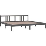  Za krevet od masivnog drva sivi 200 x 200 cm | shoptok.hr