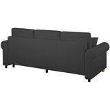 MID.YOU ZOFA S POSTELJNO FUNKCIJO, antracit tekstil | Shoptok.si