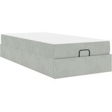 vidaXL krevetna konstrukcija s pohranom svjetlosiva 90 x 200 cm baršun | shoptok.hr