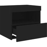  Noćni ormarić s LED svjetlima crni 50x40x45 cm | shoptok.hr