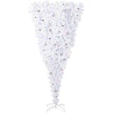  Umjetno božićno drvce s stalakom Bijelo 240 cm PVC i Čelik | Eponuda.com