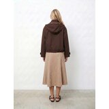 Sinsay Midi suknja od imitacije brušene kože | shoptok.hr