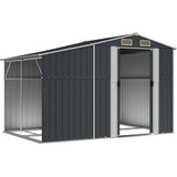  Vrtna kućica antracit 277 x 192,5 x 179 cm od pocinčanog čelika | shoptok.hr