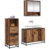 vidaXL set namještaja za kupaonicu 3 pcs staro drvo 90 x 33 x 60 cm | shoptok.hr