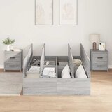 Krevet s ladicama Siva Sonoma 120 x 200 cm Konstruirano drvo | Eponuda.com