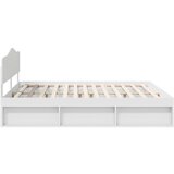  okvir za krevet bijelo 180 x 200 cm čvrsto borovo drvo | shoptok.hr
