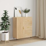 vidaXL Komoda sonoma hrast 69,5x34x90 cm inženirski les Cene