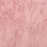  Faux Rabbit Fur Rug Ružičasta 80 x 150 cm Poliester | shoptok.hr