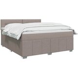  Boxspring krevet s madracem Sivosmeđa 140 x 190 cm Tkanina | shoptok.hr
