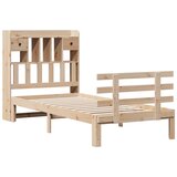  s regalom za knjige bez madraca 90x190 cm od borovine | shoptok.hr
