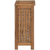  Košarica za rublje Prirodna 35 x 25 x 60 cm Čvrsto teak drvo | Shoptok.si