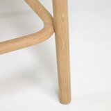 Kave Home Barska stolica od punog hrasta u prirodnoj boji (visine sjedala 65 cm) Doriane – | shoptok.hr