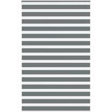 vidaXL Zebra zavjesa tamno siva 145x230 cm Širina tkanine 140 9 cm Poliester - Tamno siva 145 x 230 cm | shoptok.hr