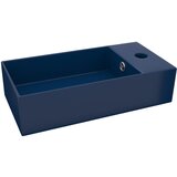 Maison Chic Kopalniški Umivalnik - Kopalna umivalnik - Lavabo z luknjo keramičen temno moder, (21684582) Cene