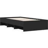  Okvir za krevet crni 75 x 190 cm od konstruiranog drva | shoptok.hr