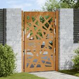 vidaXL Vrtna vrata 105x155 cm Vremensko odporno jeklo Light Design | Shoptok.si