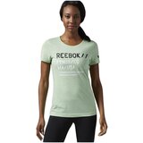 Reebok Majice s kratkimi rokavi AO0891 Zelena Cene